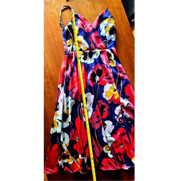 Lulus All About Love Royal Blue Floral Print Midi Dress, Sz S, NWOT - Picture 8 of 11